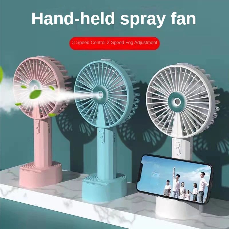 Portable Hand Fan Office Desktop Multifunctional Folding Double Headed Small Electric Fan With A Neck Lanyard